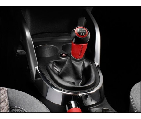 Rouge - Couvercle de pommeau de levier de vitesse Alcantara rond ABS pour  voiture, Accessoires pour Dodge Dur